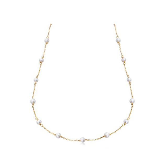 Collana Le Carrè Oro e Perle
