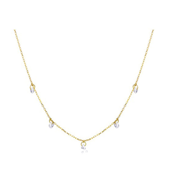Collana Le Carrè Oro e Topazi