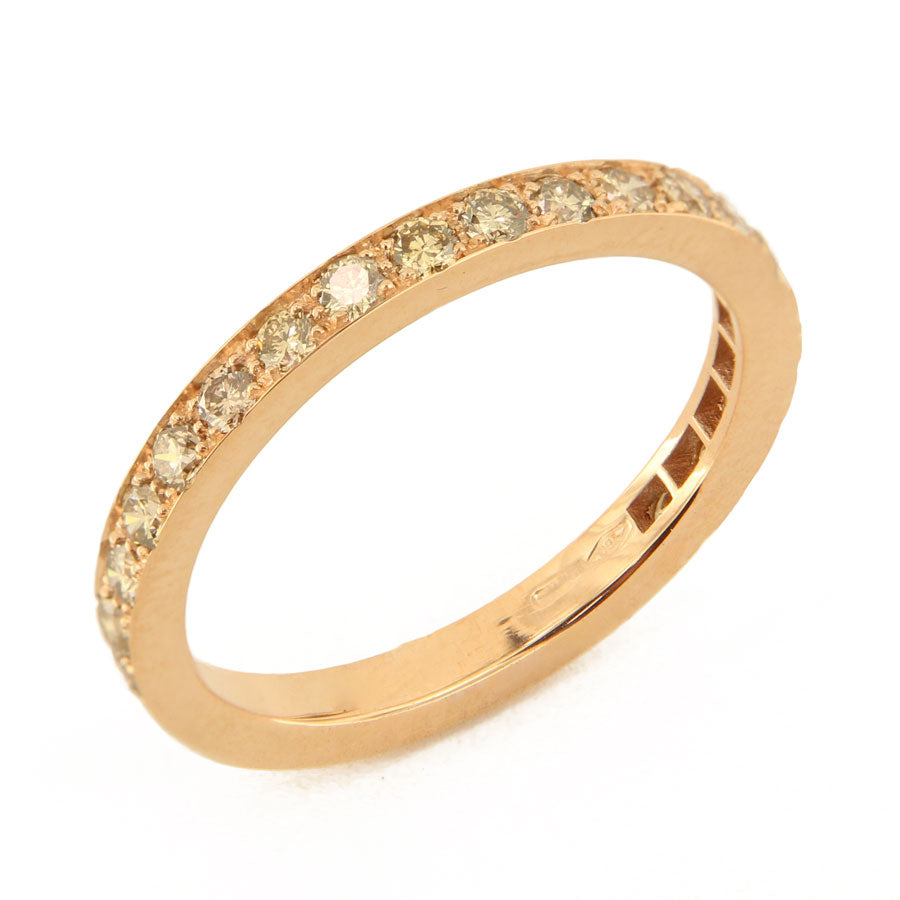Riviére in Oro Rosa con Diamanti Brown Naturali