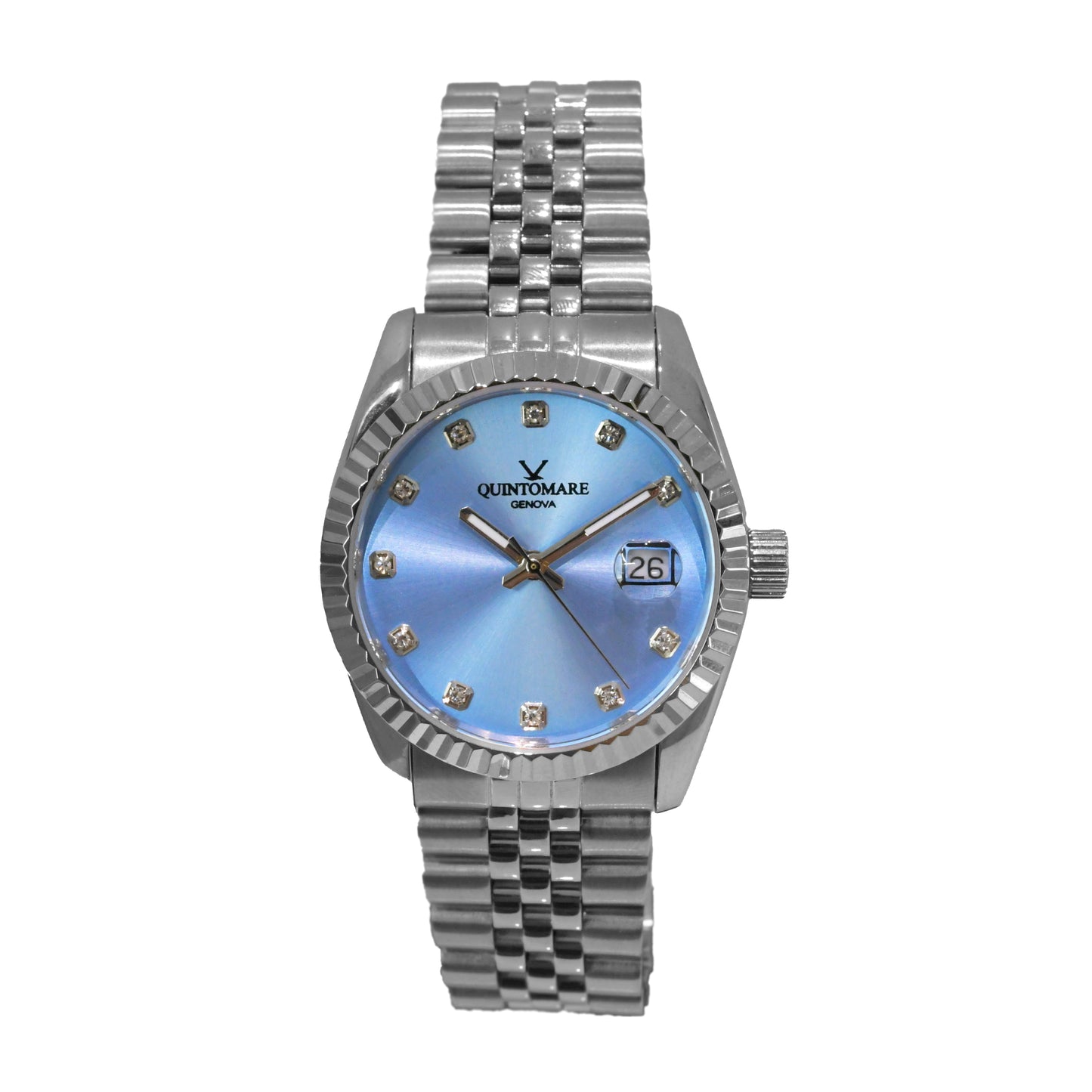 Orologio Quinto Mar Datejoy Bluesky & Crystal