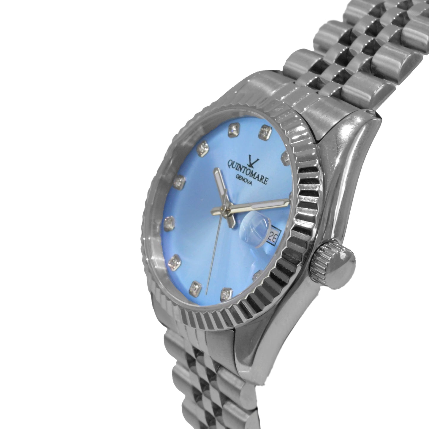 Orologio Quinto Mar Datejoy Bluesky & Crystal