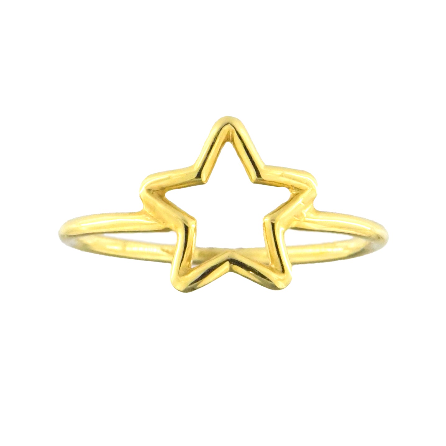 Anello Stella in Oro Giallo