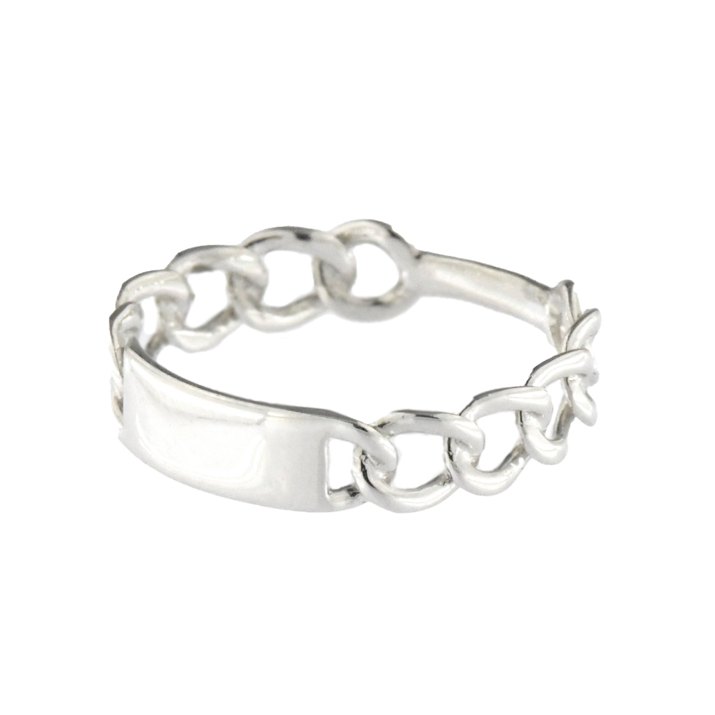 Anello Groumette in Oro Bianco