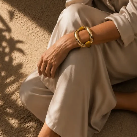 Marri Cortona - Bracciale Alligator Senape