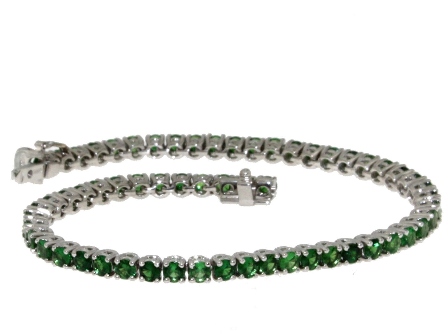Bracciale Tennis con Smeraldi Naturali
