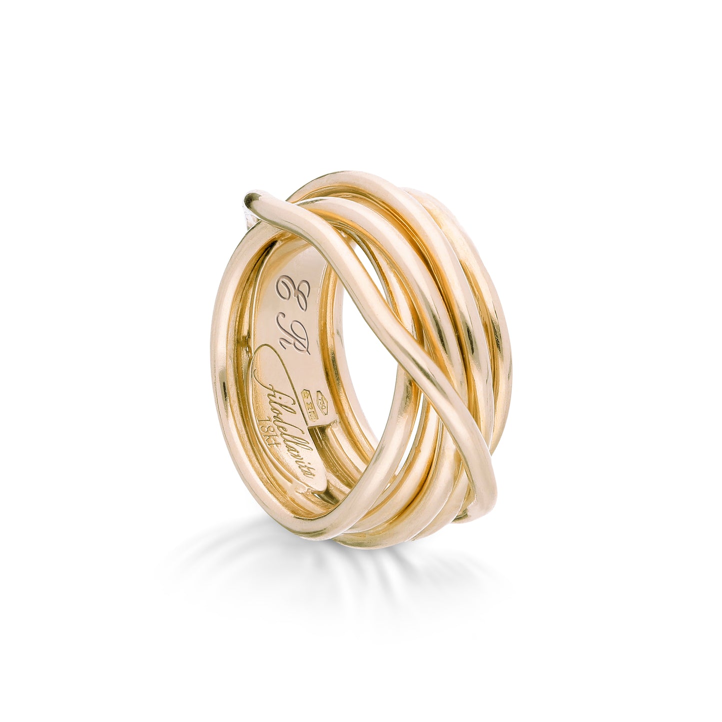 Anello FilodellaVita Leda Collection - 7 fili in Oro Giallo
