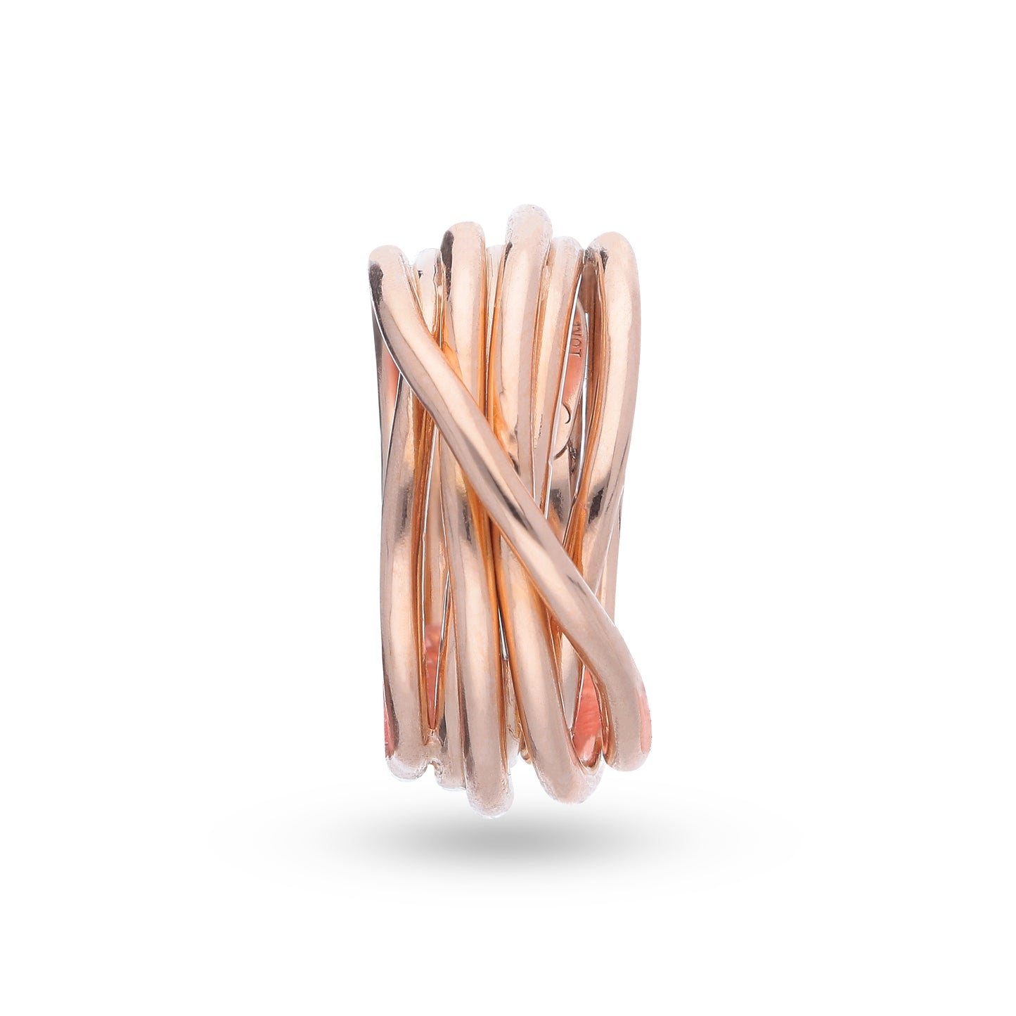 Anello FilodellaVita - Leda Collection 7 fili in Oro Rosa