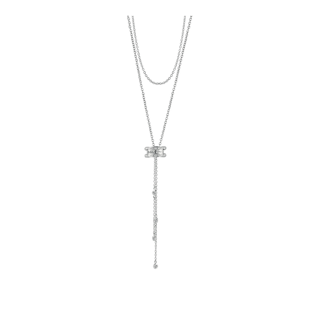 Collana Salvini Sunny Oro Bianco Pavé di Brillanti