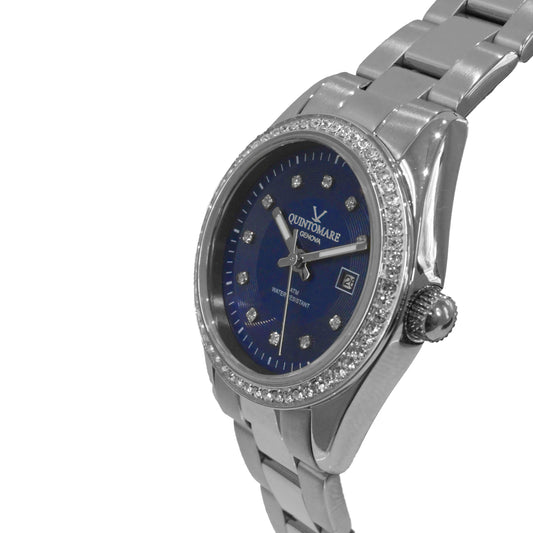 Orologio QuintoMare Datejoy Bluesky & Crystal