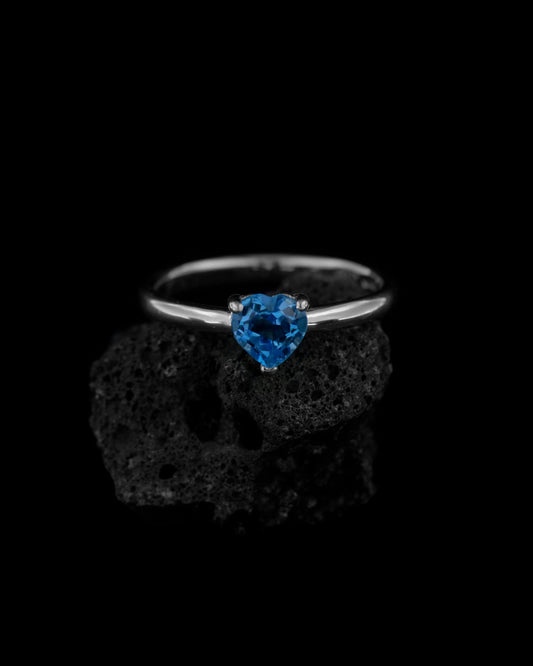 Anello Ardore - Topazio Blu Swiss