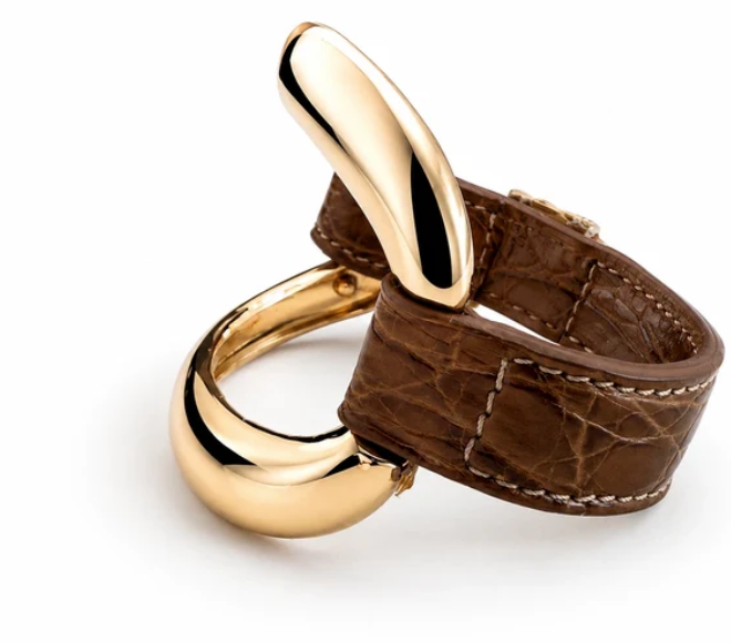 Marri Cortona - Bracciale Alligator Senape