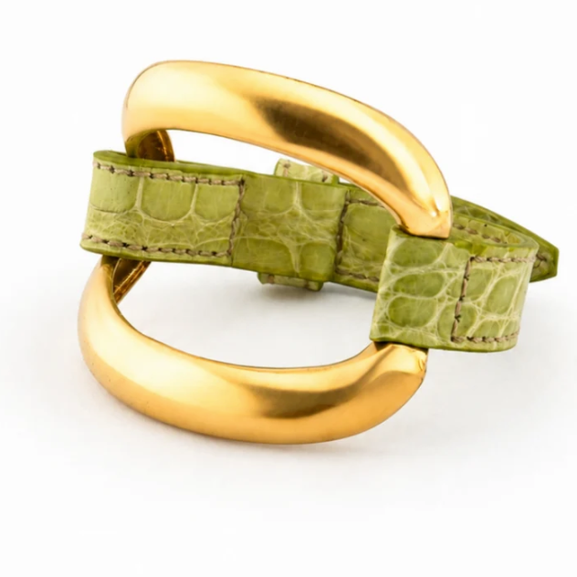 Marri Cortona - Bracciali Alligator Pistacchio