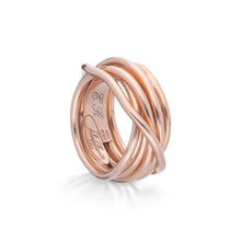 Carica l&#39;immagine nel visualizzatore di Gallery, Anello FilodellaVita - Leda Collection - 7 fili in Oro Rosa

